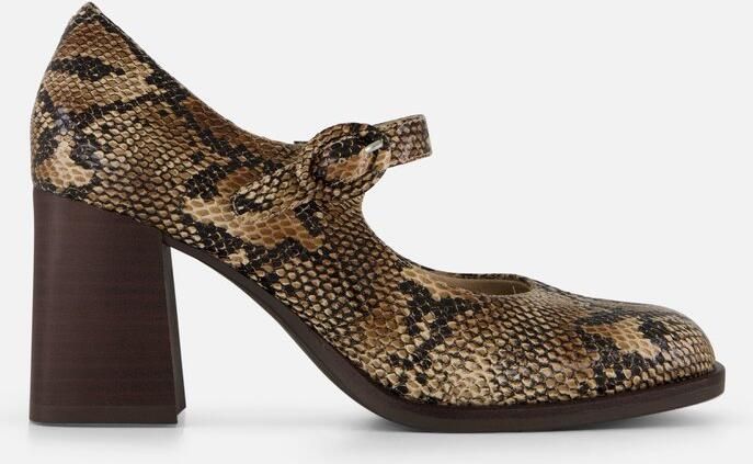 Tamaris Mary Jane Pumps bruin Synthetisch Dames