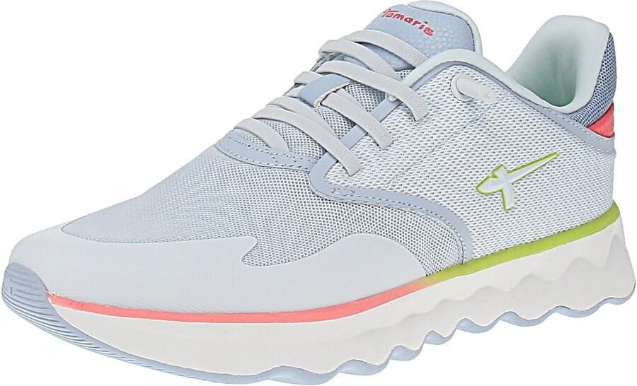 Tamaris NOWANA damestrainers 1-23700-44 895 lage damesschoenen vegan lichtblauw