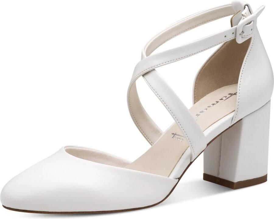 Tamaris pumps 1-24415-44 140 dames damesschoenen vegan M2441441 wit mat