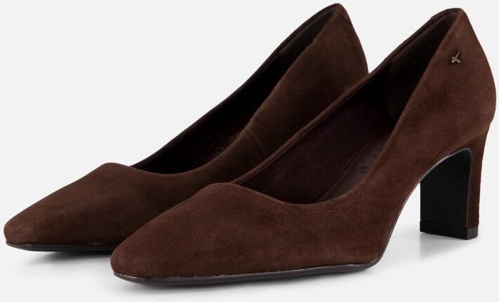 Tamaris 1-22455-47 Mocca Lederen pump met hak - Foto 2