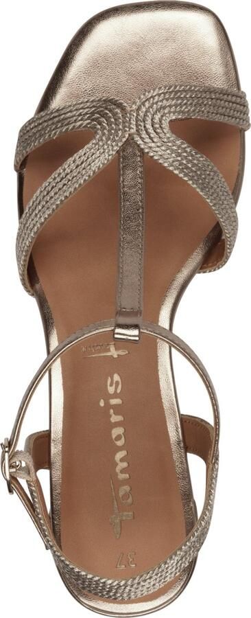 Tamaris Elegante Bronzen Sandalen met Blokhak - Foto 2