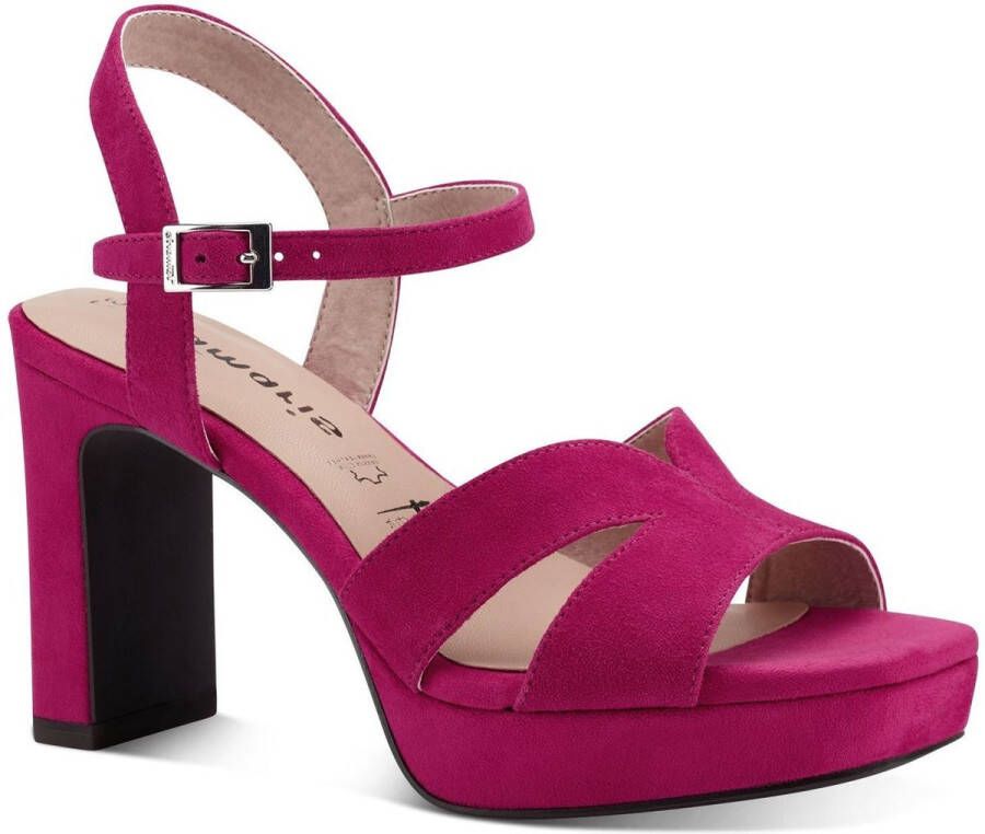 Tamaris Kleurrijke hoge hak sandalen met geavanceerde technologieën Pink Dames - Foto 4