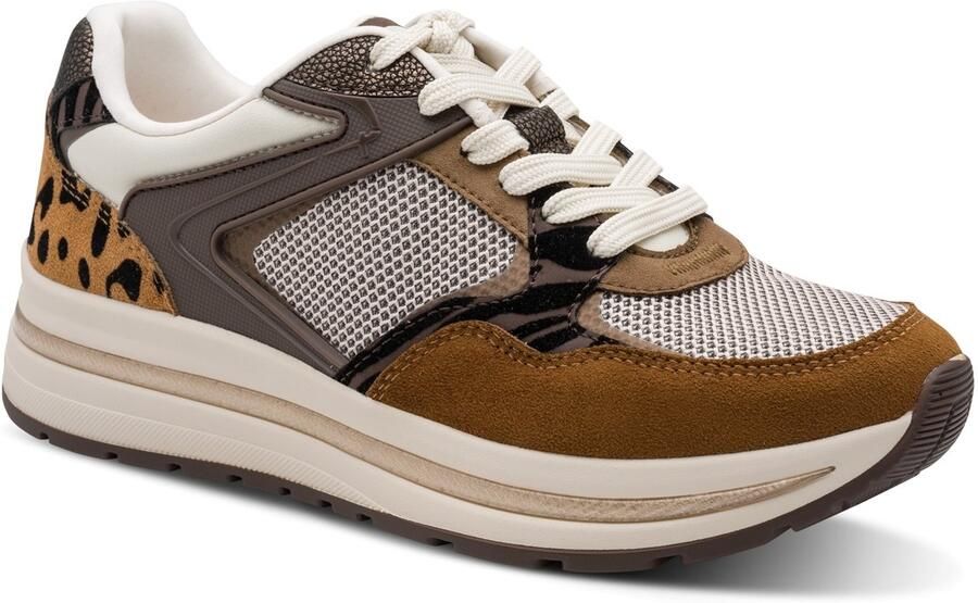 Tamaris damessneaker 1-23735-47-329 Dames low-top plateau-schoenen