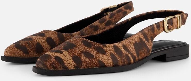 Tamaris Slingbacks bruin Panterprint Leer Dames
