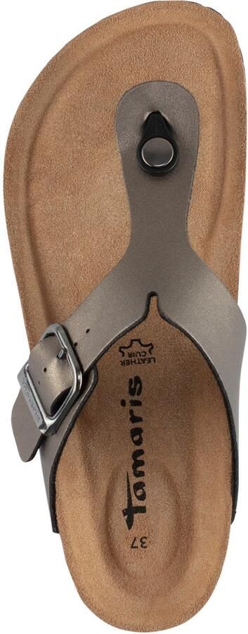 Tamaris Teenslippers Corra zomerschoen slippers met comfortabele tussenstuk voor de tenen