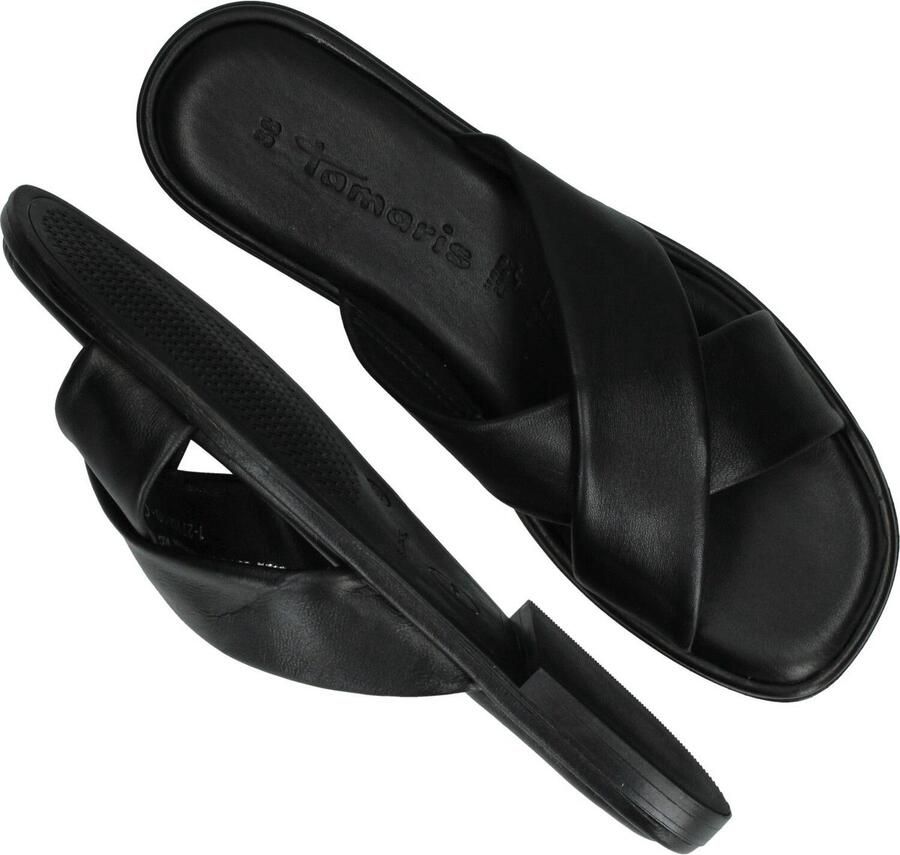 Tamaris Slippers zwart Leer Dames - Foto 2