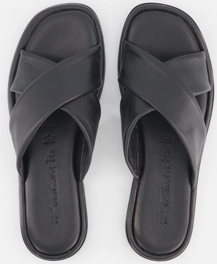 Tamaris Slippers zwart Leer Dames - Foto 3