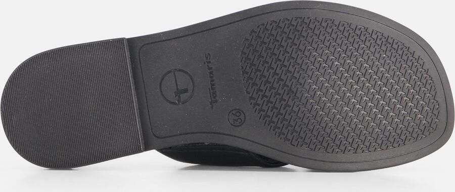 Tamaris Slippers zwart Leer Dames - Foto 4