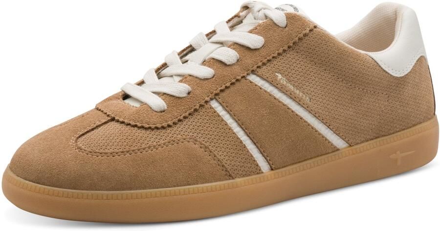 Tamaris Sneaker 1-23624-43 341 Dames Lage Damesschoenen Leer M2362443 taupe - Foto 2