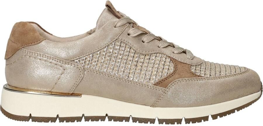 Tamaris Dames Sneaker Ivory Structure Goud - Foto 2