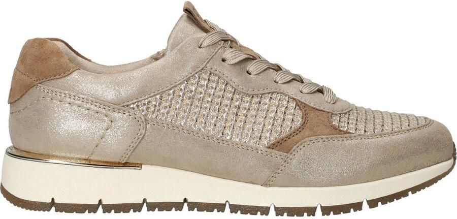 Tamaris Dames Sneaker Ivory Structure Goud - Foto 2