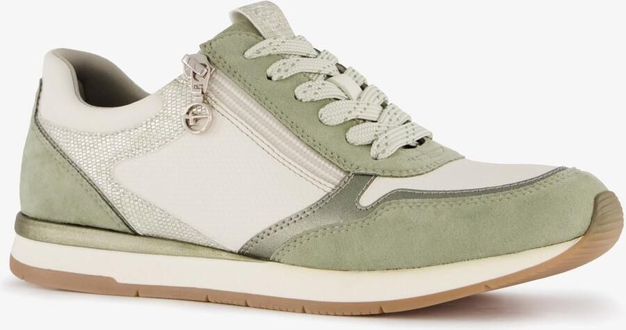 Tamaris dames sneaker 1-23613-46 770 Low Top dames schoenen veganistisch groen