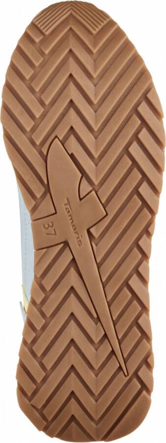 Tamaris Trendy Bruine Sneakers met Grijze en Blauwe Accenten Multicolor Dames - Foto 20