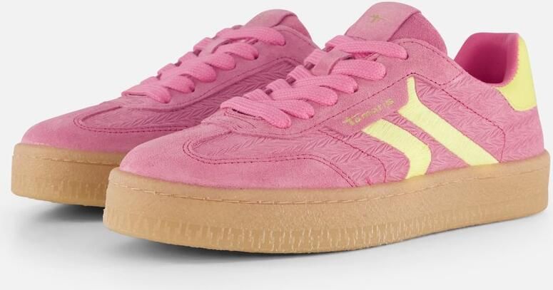 Tamaris Plateausneakers vrijetijdsschoen halfschoen veterschoen met gepolsterde schacht - Foto 2