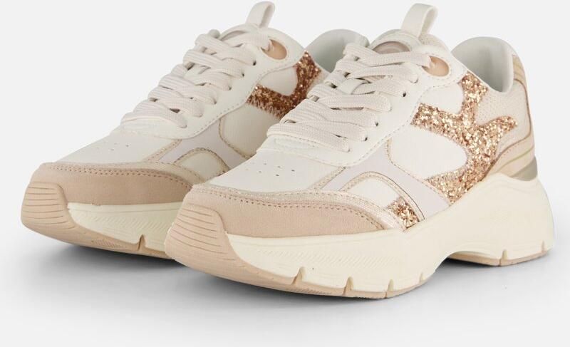 Tamaris Sneakers met sleehak plateau vrijetijdsschoen veterschoen met contrasterende details - Foto 2