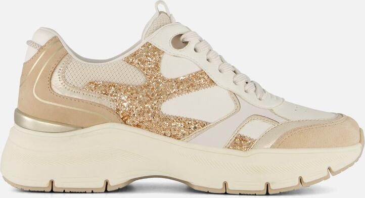 Tamaris Sneakers met sleehak plateau vrijetijdsschoen veterschoen met contrasterende details - Foto 2