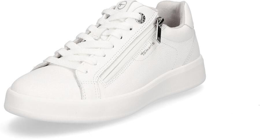 Tamaris Plateausneakers vrije tijd schoen lage schoen veterschoen met sierstiksels - Foto 2