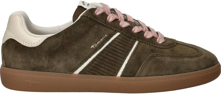 Tamaris Sneaker 1-23624-43-722 Lage Leer Donkergroen - Foto 3
