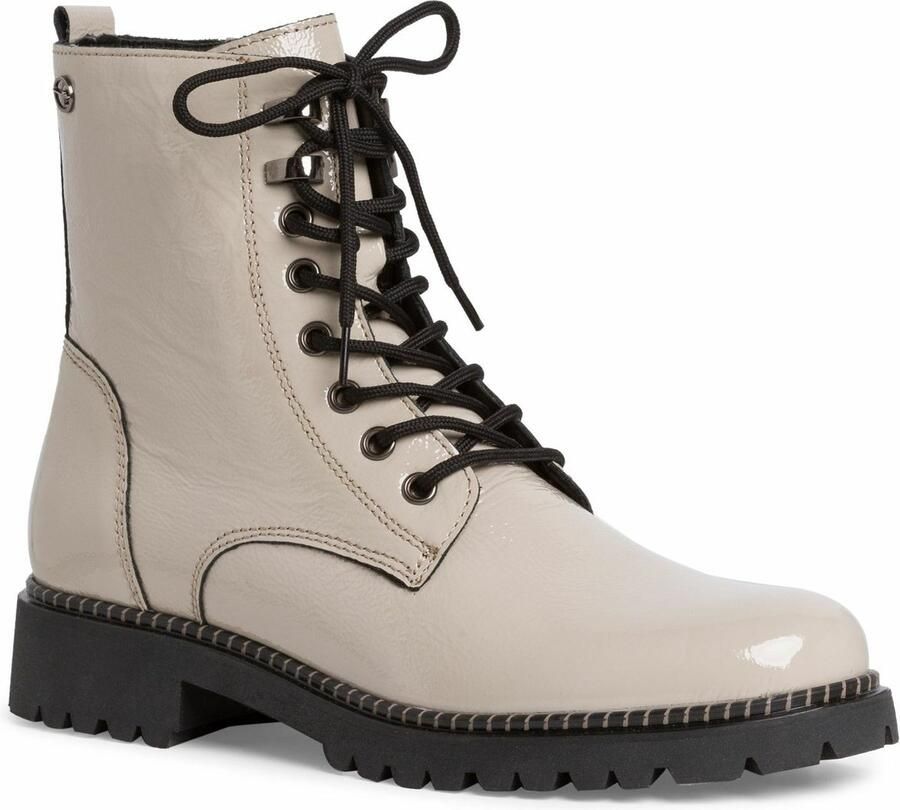 Tamaris Veterschoenen Hoog Veterschoenen Hoog gebroken wit - Foto 4