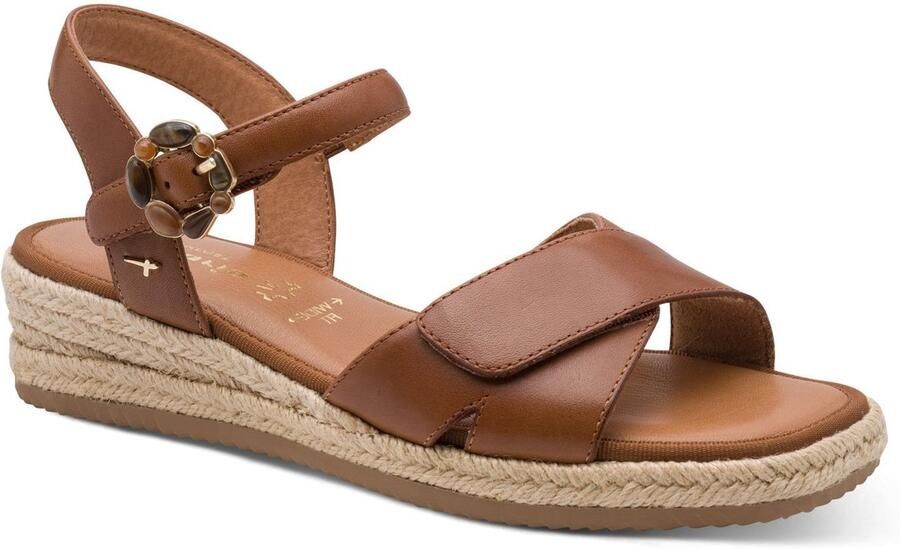 Tamaris Sandales en cuir Compensée Comfort
