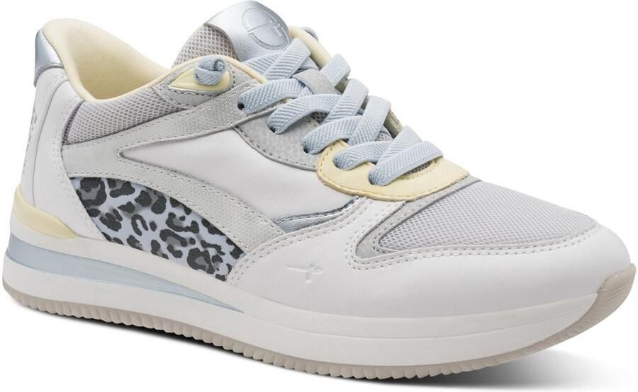 Tamaris Sneakers laag lichtblauw grafiet lichtgrijs wit