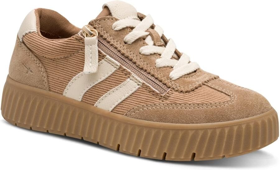 TAMARIS WIDE FIT Tamaris Comfort Essentials Dames Sneakers CAMEL CORD