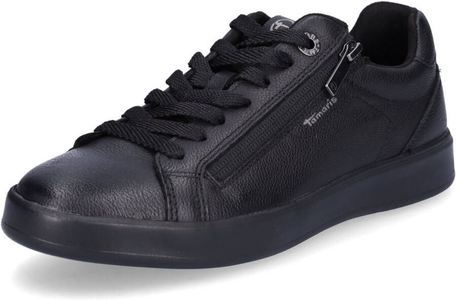 Tamaris Trainers 1-23709-44 007 Dames Lage Top Damesleer M2370944 Zwart