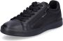 Tamaris Trainers 1-23709-44 007 Dames Lage Top Damesleer M2370944 Zwart - Thumbnail 1