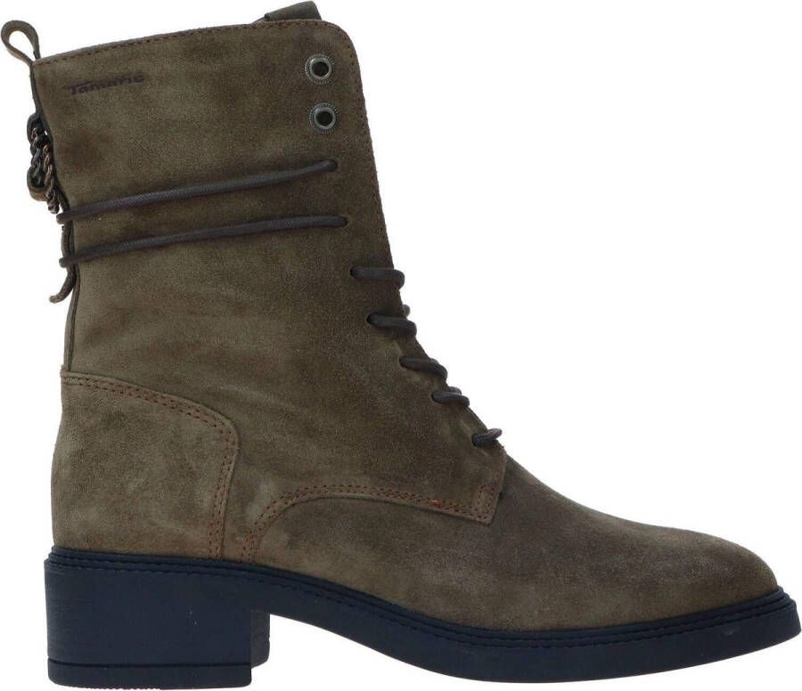 TAMARIS Leren Half laarsje groen 37
