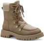 Tamaris Warme Teddy-Gevoerde Veterboot voor Dames Beige Dames - Thumbnail 1