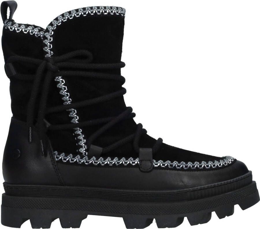 Tamaris Warm gevoerde veterboot voor dames Black Dames