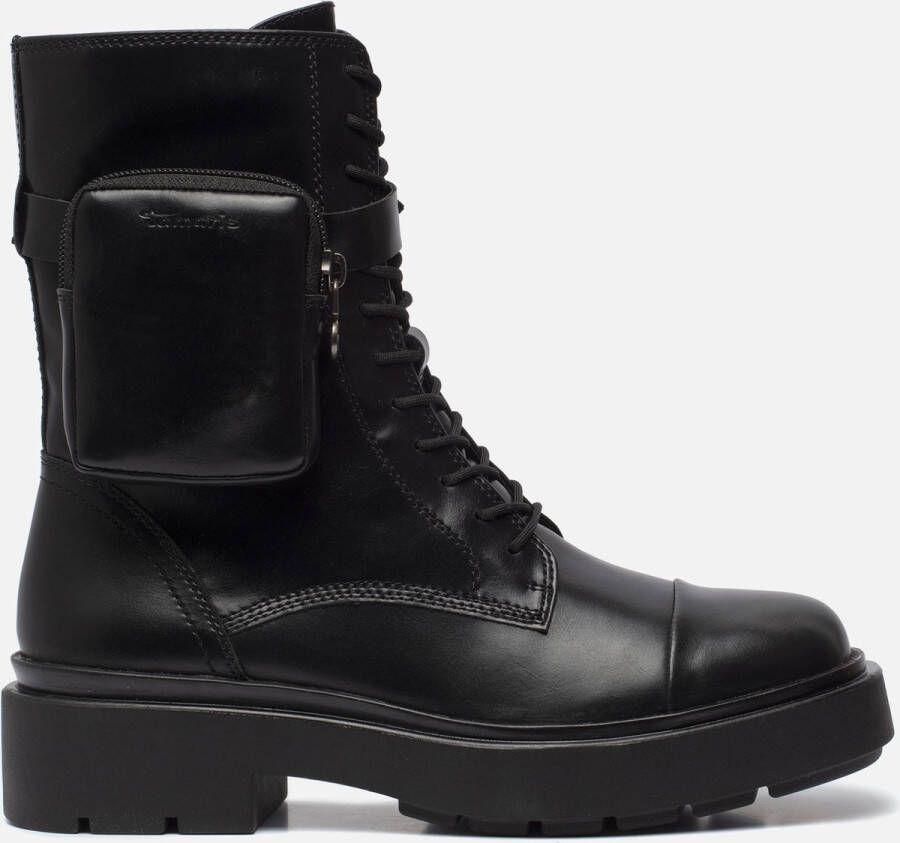 Tamaris Veterboots zwart Imitatieleer 178127 Dame