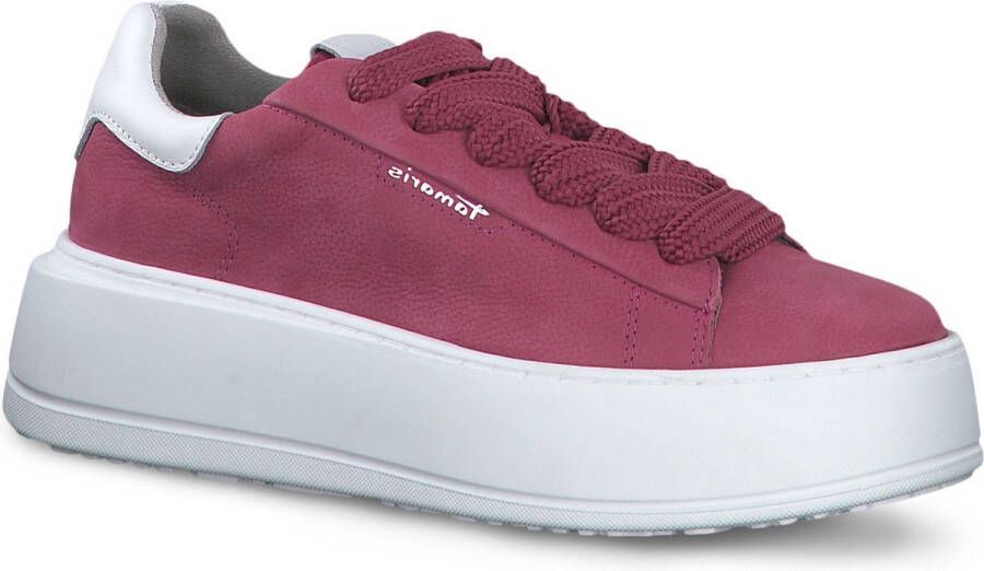 Tamaris Sneakers met labeldetails model 'Pink'