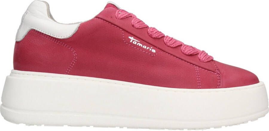 Tamaris Sneakers met labeldetails model 'Pink'