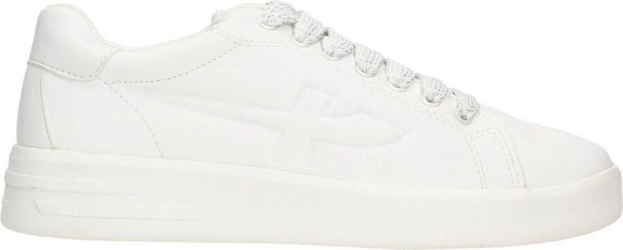Tamaris Witte Leren Sneakers voor Dames White Dames