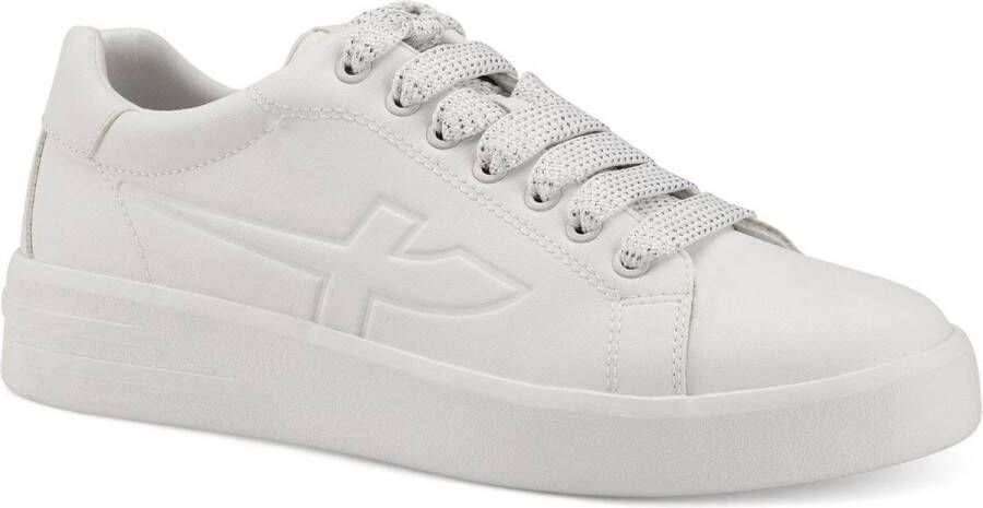 Tamaris Witte Leren Sneakers voor Dames White - Foto 2