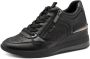 Tamaris Sneakers met sleehak vrijetijdsschoen lage schoen veterschoen met glinsterdetails - Thumbnail 1