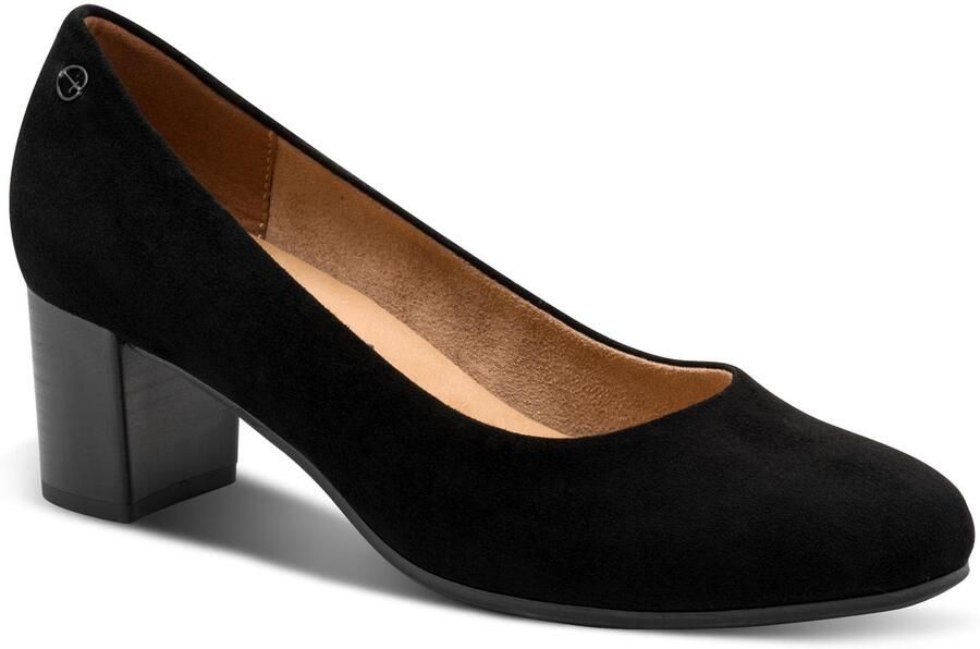 TAMARIS WIDE FIT Tamaris Comfort Essentials Dames Pumps BLACK SUEDE