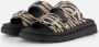 Tamaris Zebra Slippers zwart Leer - Thumbnail 1