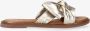 Tango | Audrey 1 g platino gold bow slipper cognac sole - Thumbnail 2