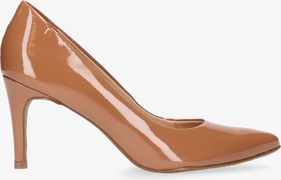 Tango | Barbara 1 c patent tan pump stiletto heel sole
