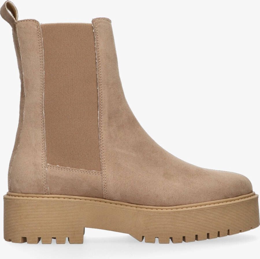 Tango Bee chunky 88-f camel vegan suede chelsea boot camel sole