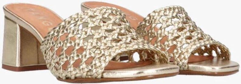 Tango Brookelynn gold mule heel-slipper hak-muil hak goud