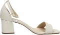 Tango | Brooklynn 15 a off white nubuck mule ankle strap covered heel sole - Wit