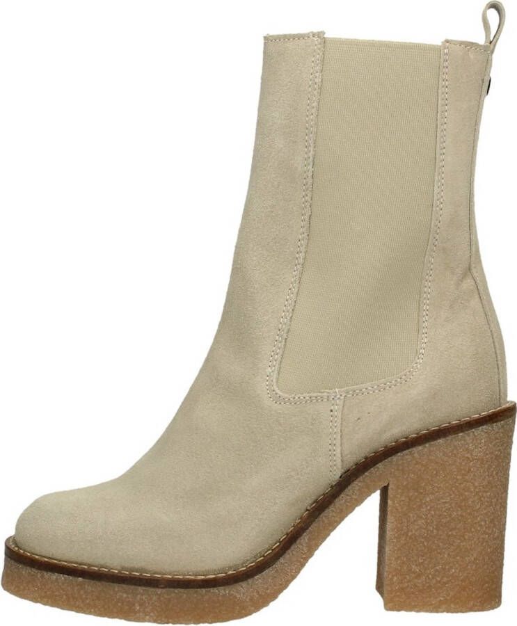 Tango Frida beige suede chelsea boot 300 Dames laarzen beige laarzen dames damessschoenen chelsea laarzen