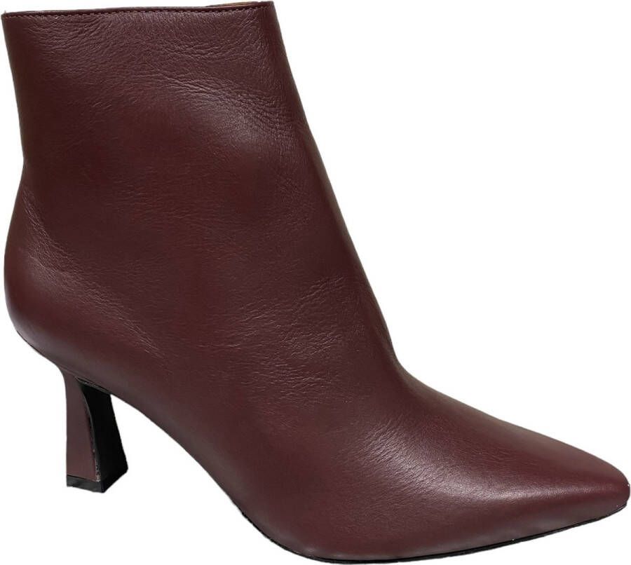 Tango Jude 1L Bordeaux Leather boot-korte laars hak-enkellaarsje hak