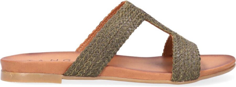 Tango Groene Mila Slippers met H-vormige Leren Band - Foto 2