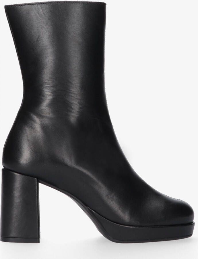 Tango | Nadine 5 h black leather boot covered heel