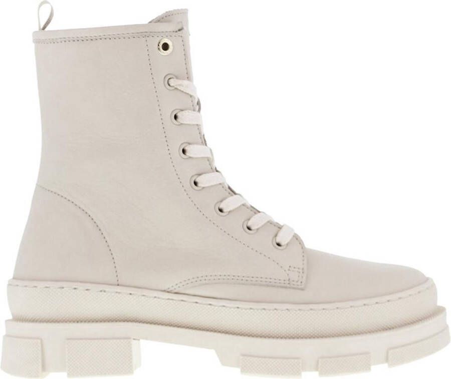 Tango | Romy welt new 2 c bone white leather biker boot bone white sole