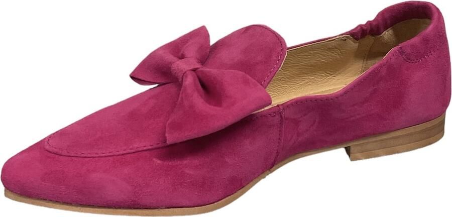 Tango Shoes Tango Nicolette 9C Pink Kid Suede Loafer Instappers roze strik schoenen Loafers Dames schoenen - Foto 3